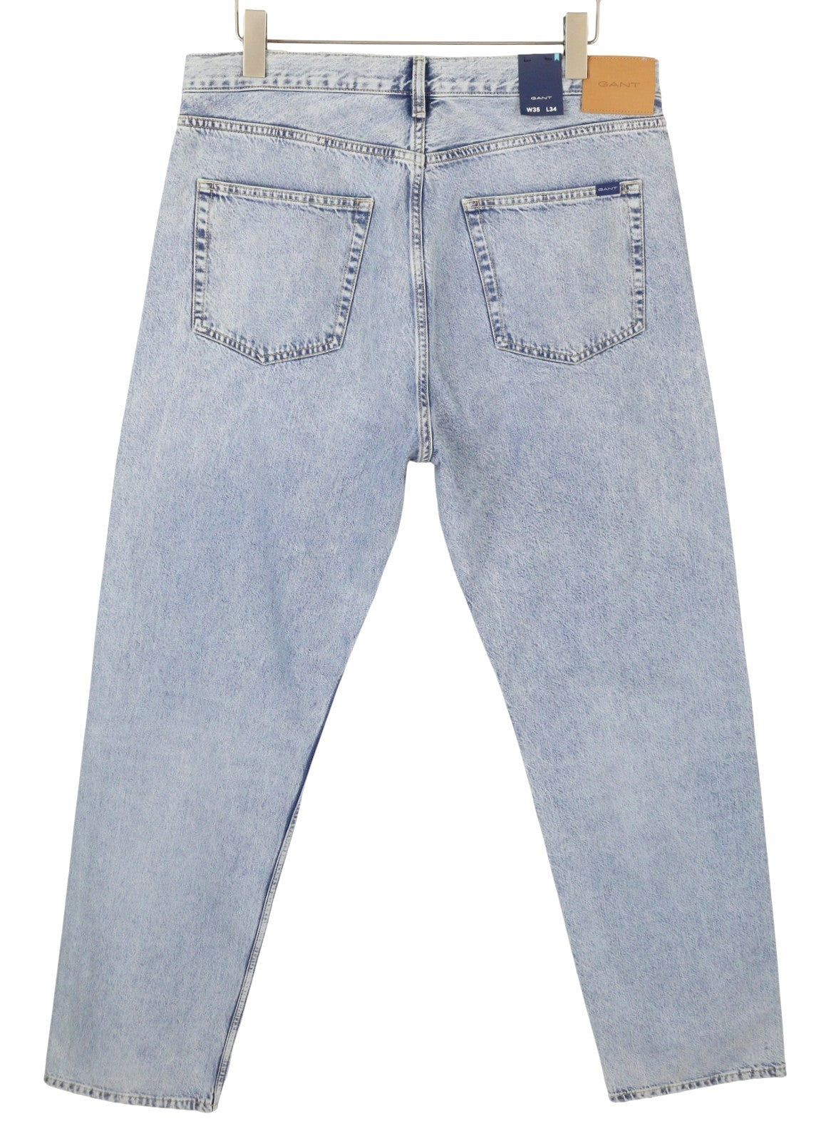 GANT Relaxed Classic Men Jeans W35/L34 Pale Blue Worn Wash Tapered