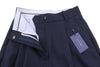 Trousers Wool Blend HW Pleated Slack
