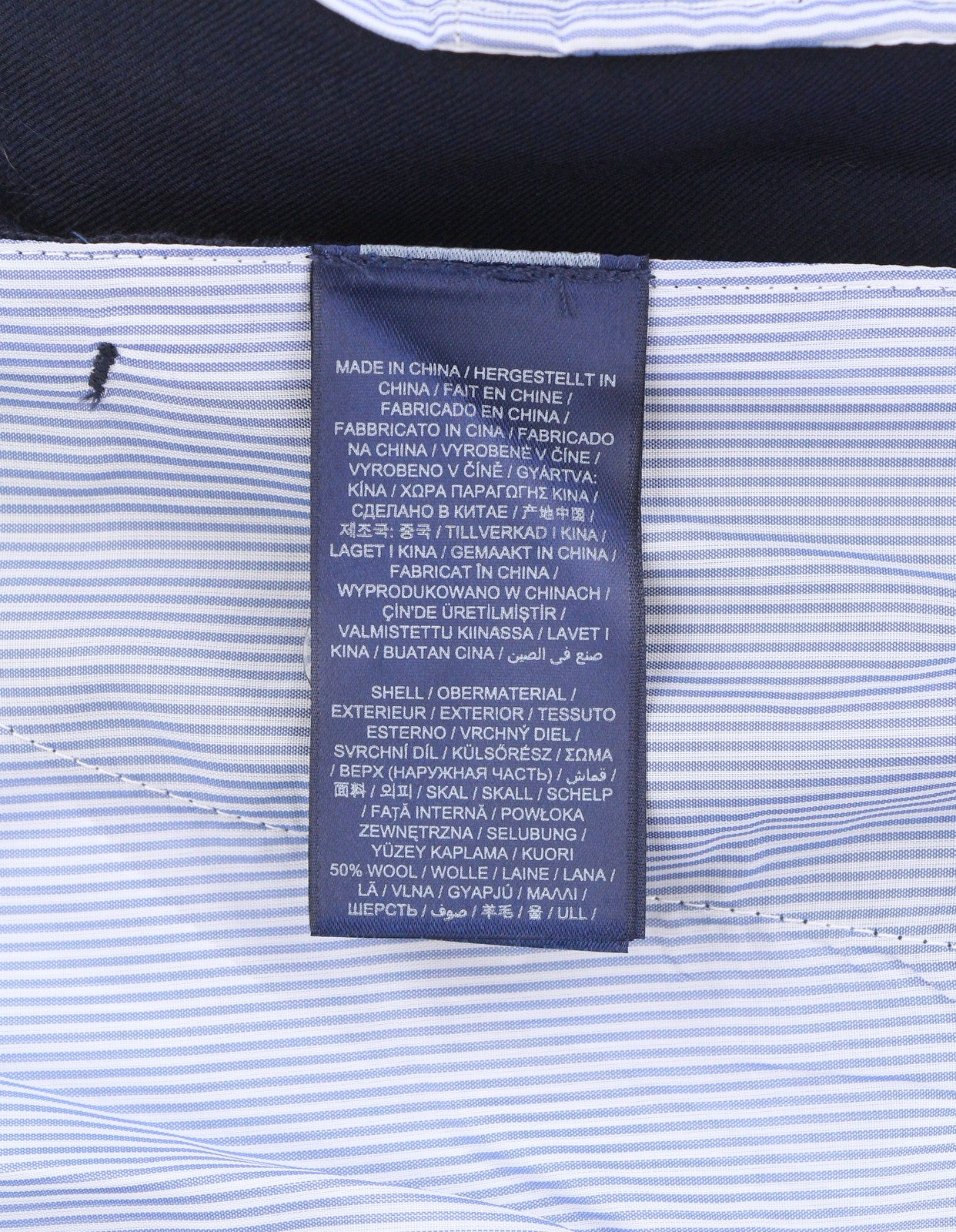 GANT Wool Blend HW Pleated Slack Women Trousers EU36 Blue Straight