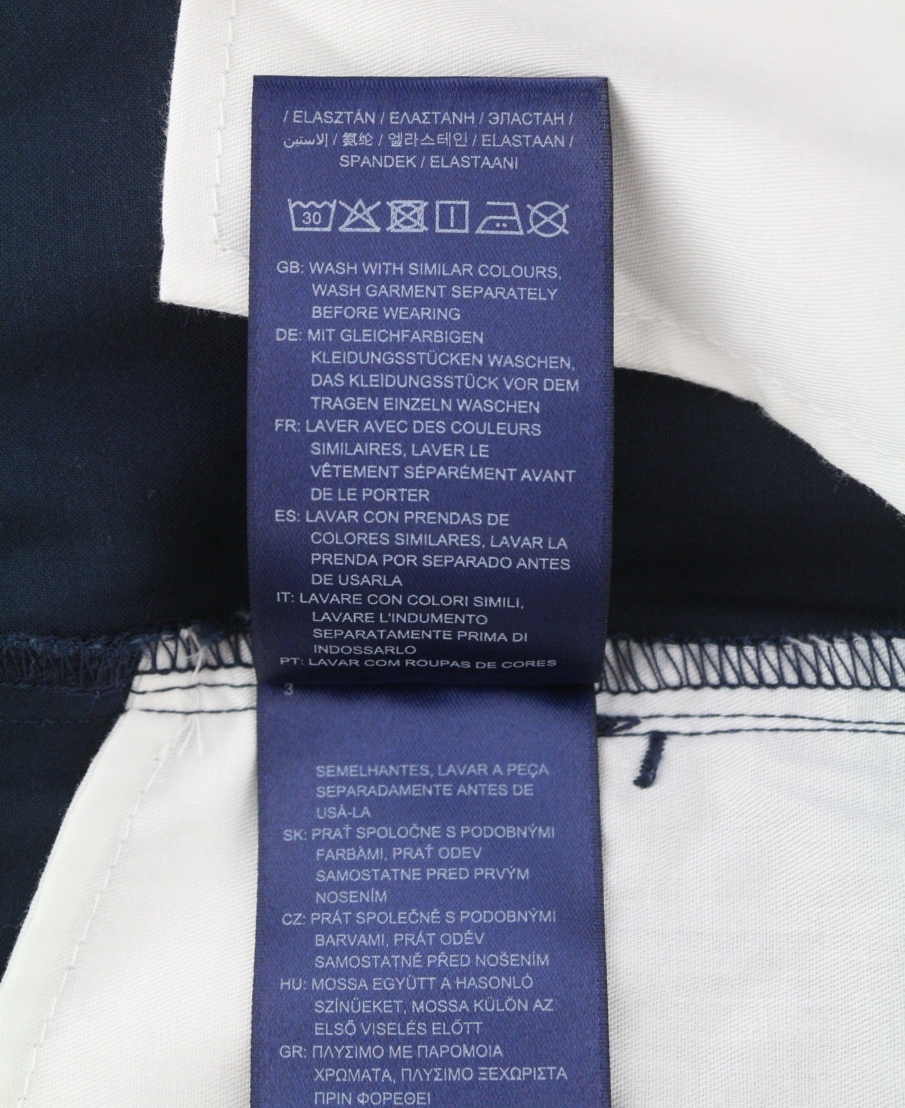 GANT Molsey Brushed Dot Chinos Men Trousers W36/L34 Blue Slim Fit