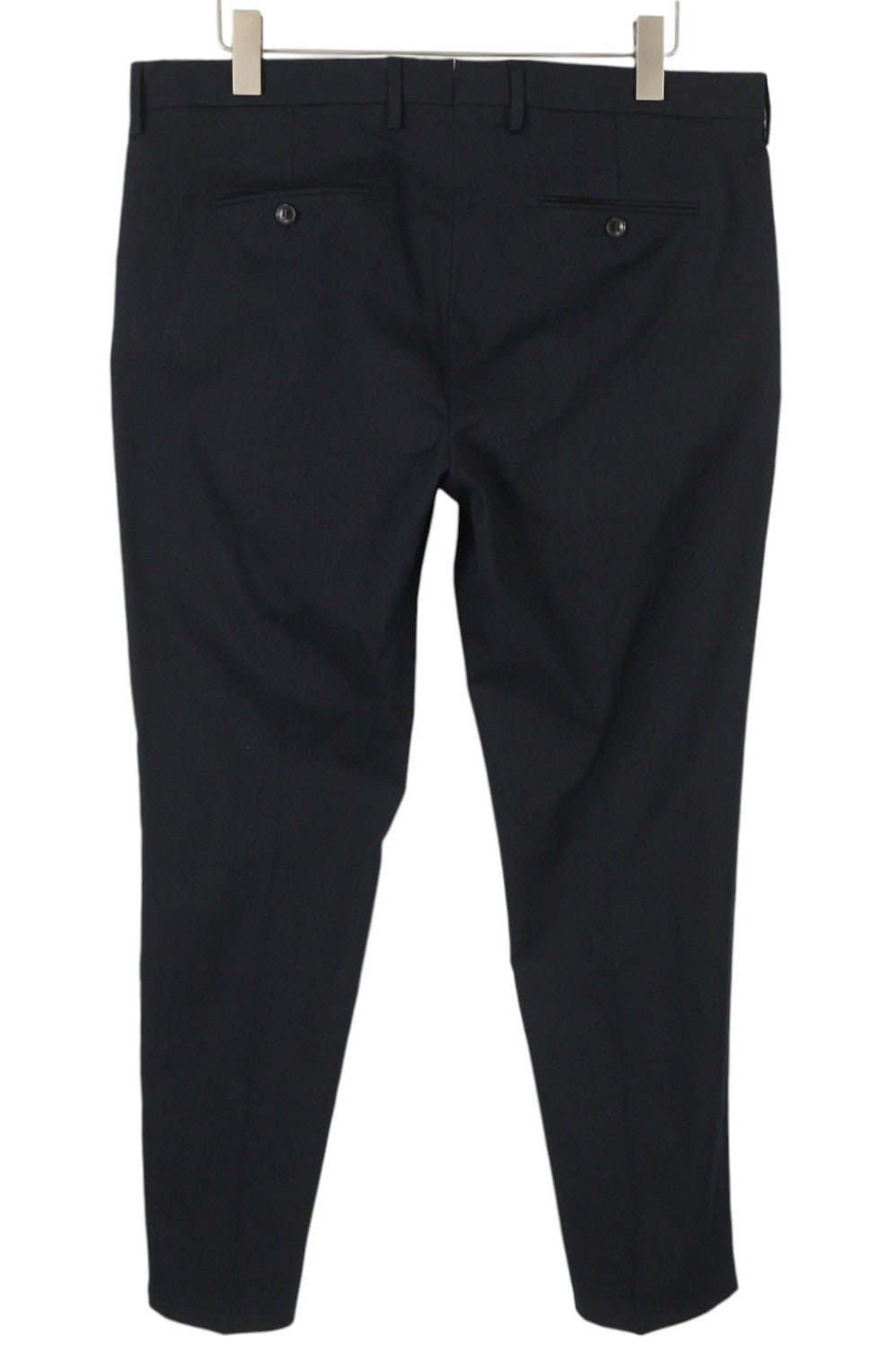 GANT Stretch Linen Men Trousers EU54 Evening Blue Tailored Zip