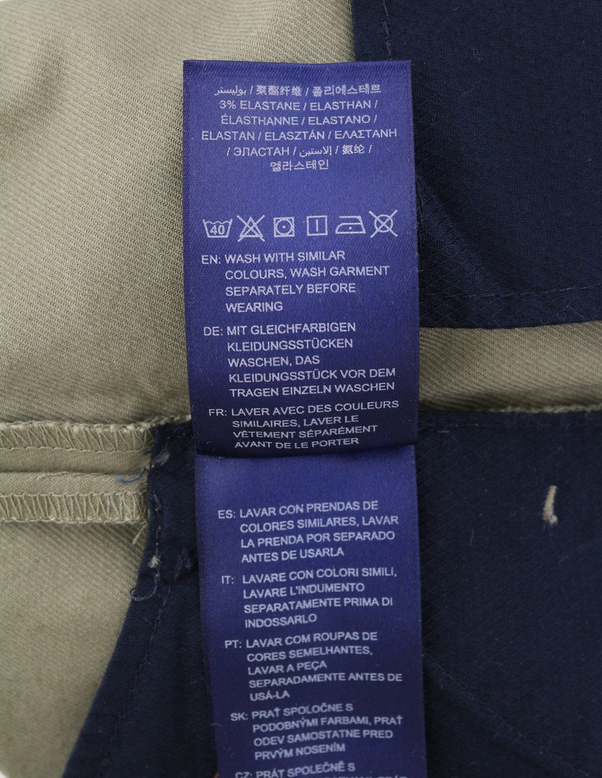 GANT Hallden Tech Prep Chino Men Trousers W32/L32 Aloe Slim Zip