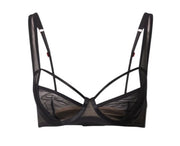 SCANDALE Le Balconet Base Lift Sleek-Black Women Bra 85E Transparent