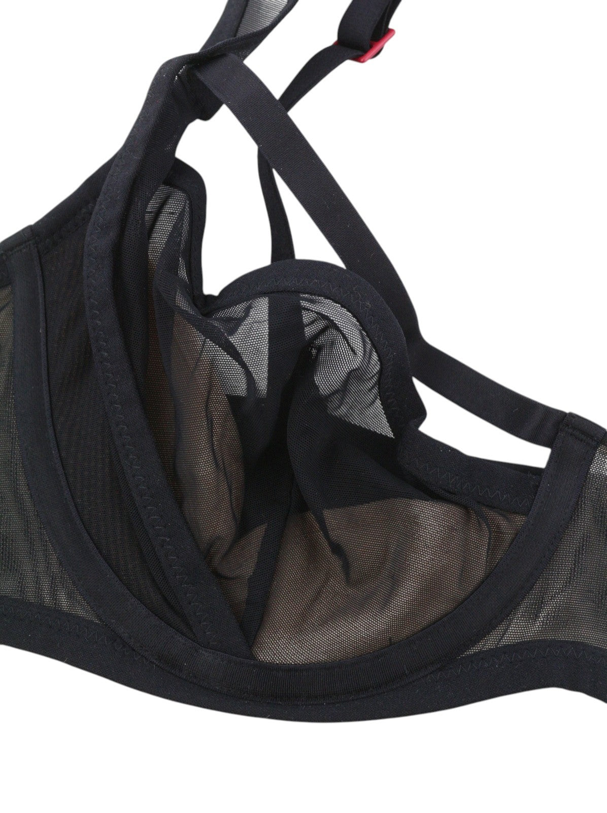 SCANDALE Le Balconet Base Lift Sleek-Black Women Bra 85E Transparent