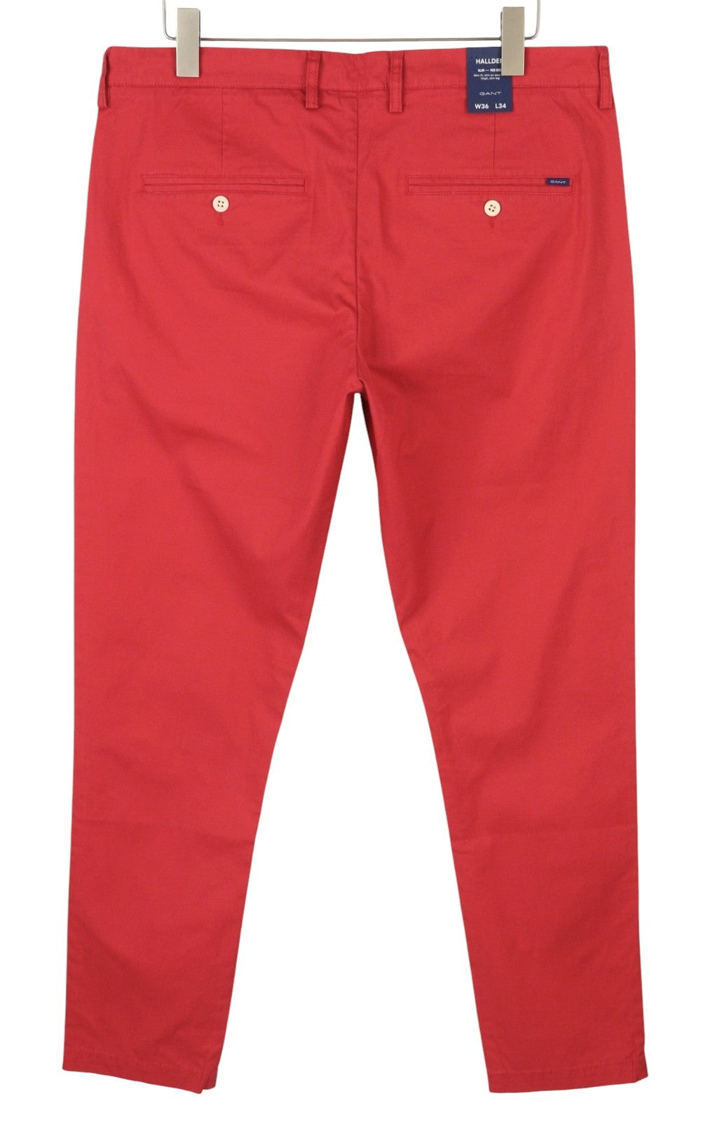 GANT Hallden Sunfaded Chinos Men Trousers W36/L34 Cardinal Slim