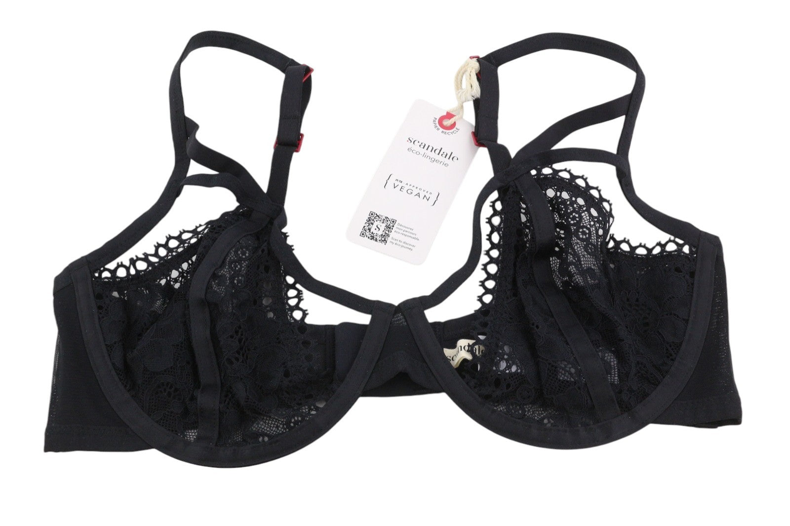 SCANDALE Plunge In Floral Lace-Unpadded & Wired Women Bra 90E Guipure Laces