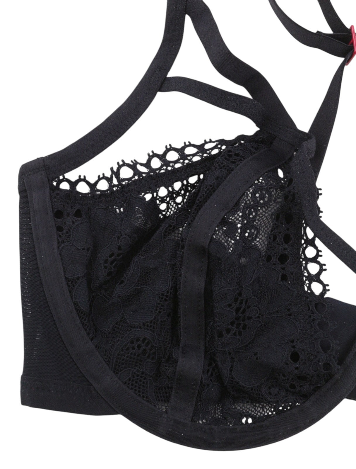 SCANDALE Plunge In Floral Lace-Unpadded & Wired Women Bra 90E Guipure Laces