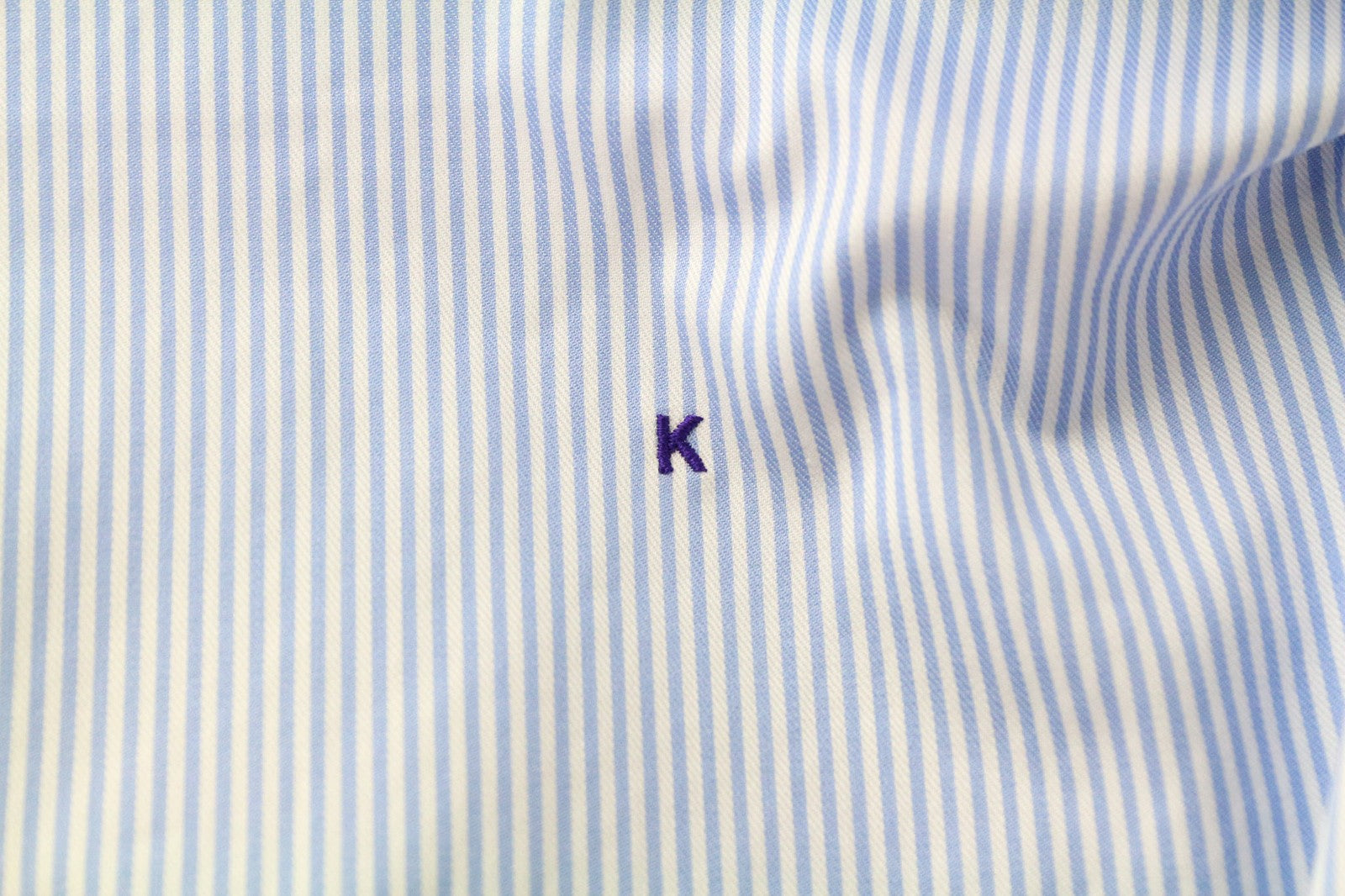 SUITSUPPLY Men Formal Shirt ~2XL Blue Pinstripe Slim Cutaway Button Up