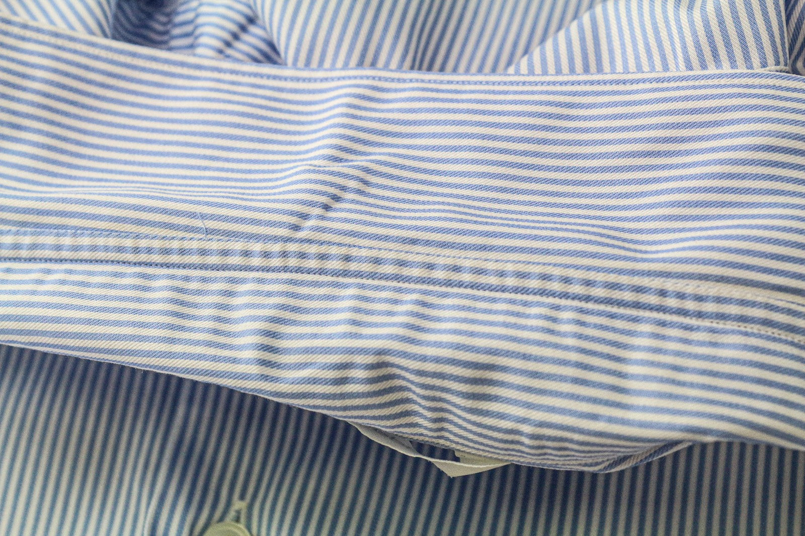 SUITSUPPLY Men Formal Shirt ~2XL Blue Pinstripe Slim Cutaway Button Up