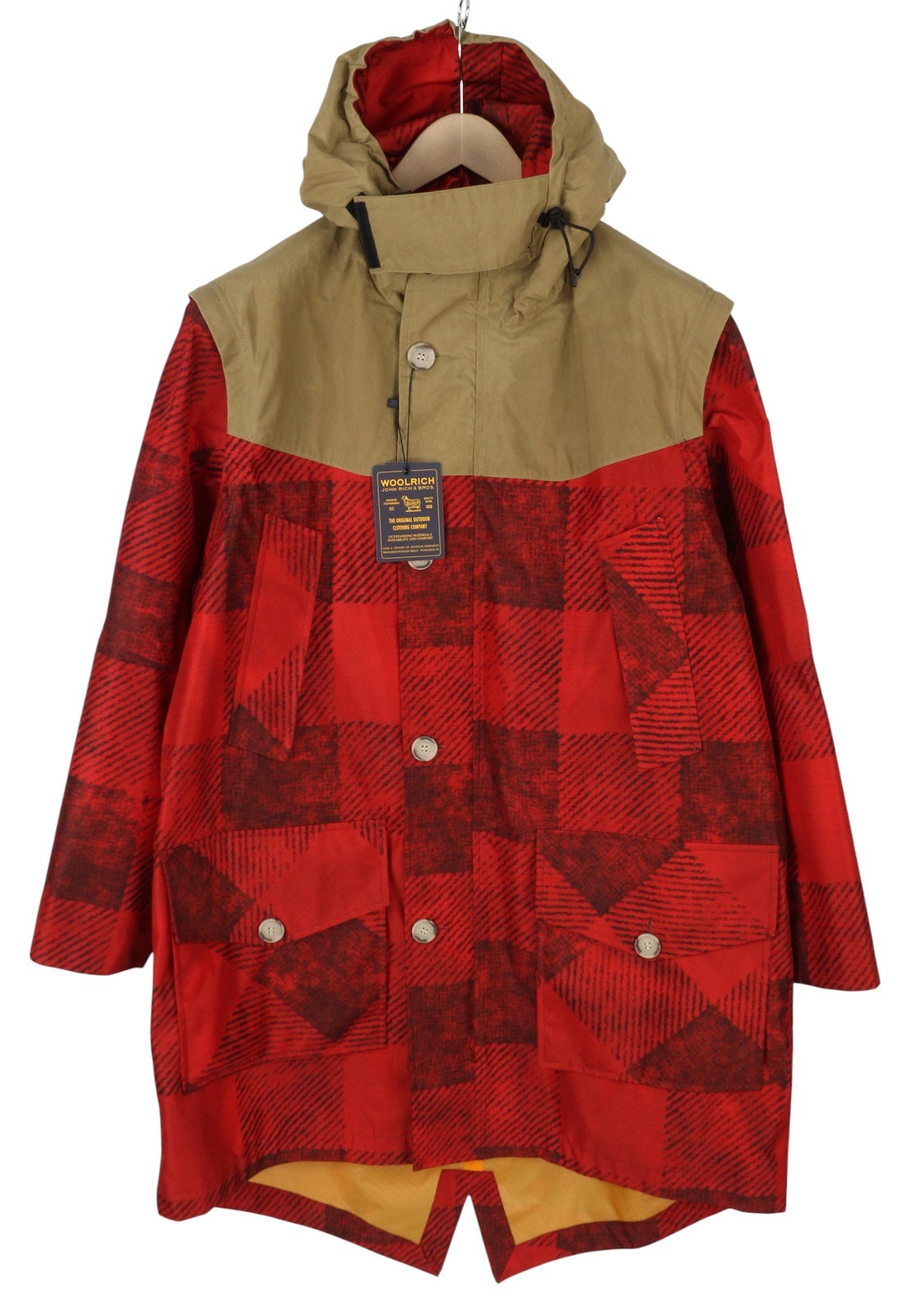 WOOLRICH x Griffin Loveland Fishtail Men Jacket L Parka Detachable RRP870