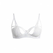 SCANDALE Le Bandeau Unpadded Sublime-Undyed Women Bra 80D White Guipure Laces