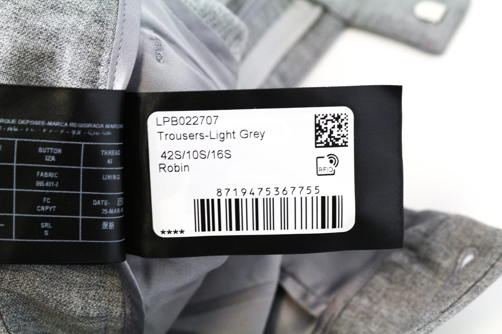 SUISTUDIO Robin Women Trousers UK16S Grey Pure Wool Pleated Front Classic