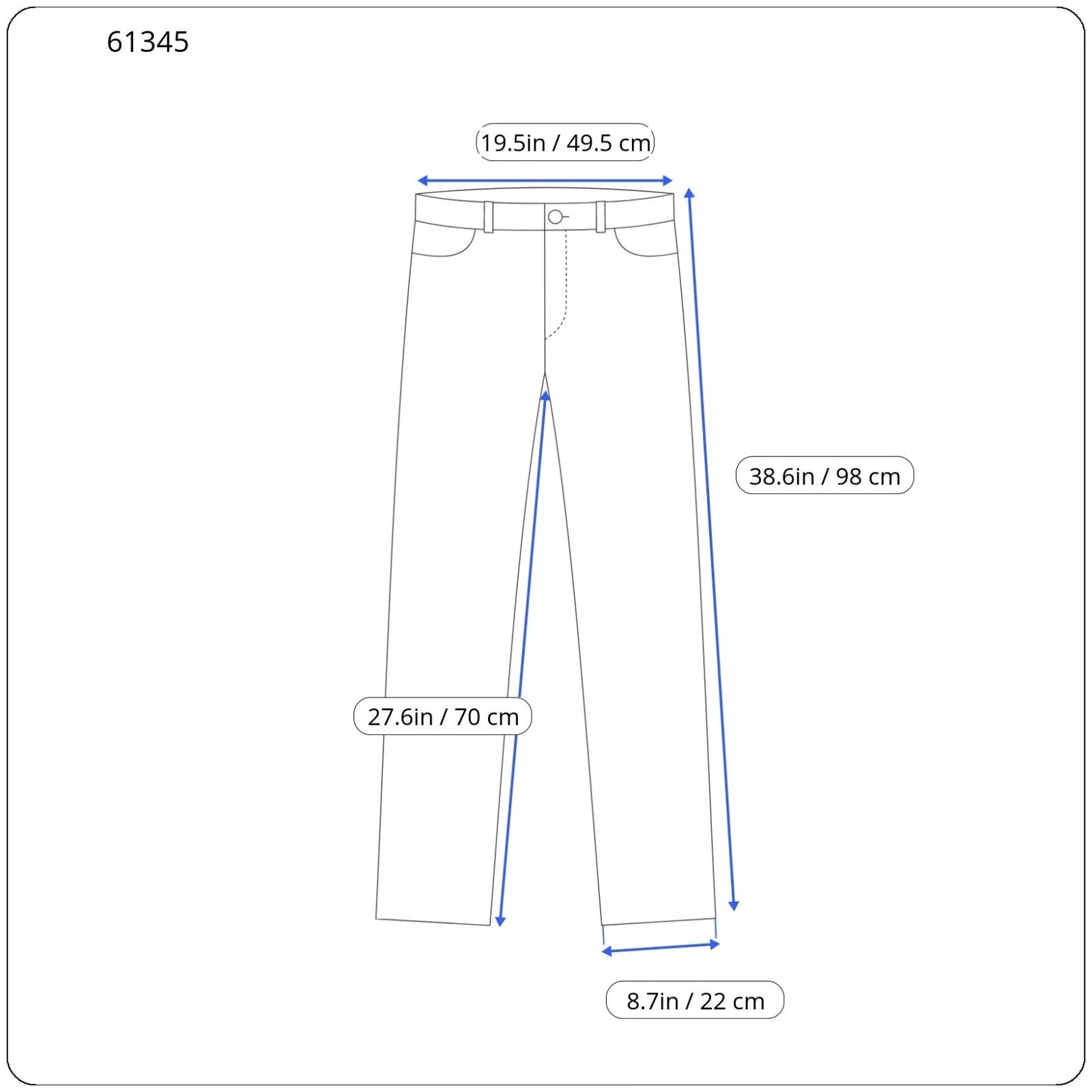 SUITSUPPLY Sienna Men Trousers UK46S Blue Pure Wool Pleated Front Lined