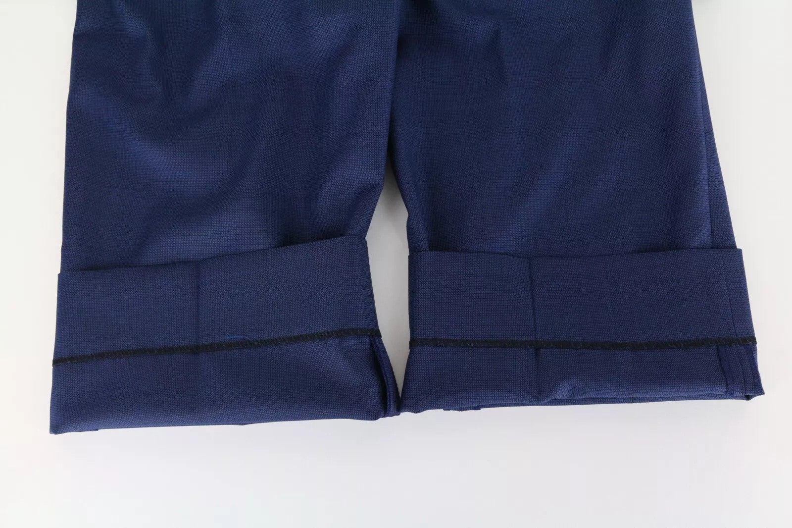 SUITSUPPLY Sienna Men Trousers UK46S Blue Pure Wool Pleated Front Lined