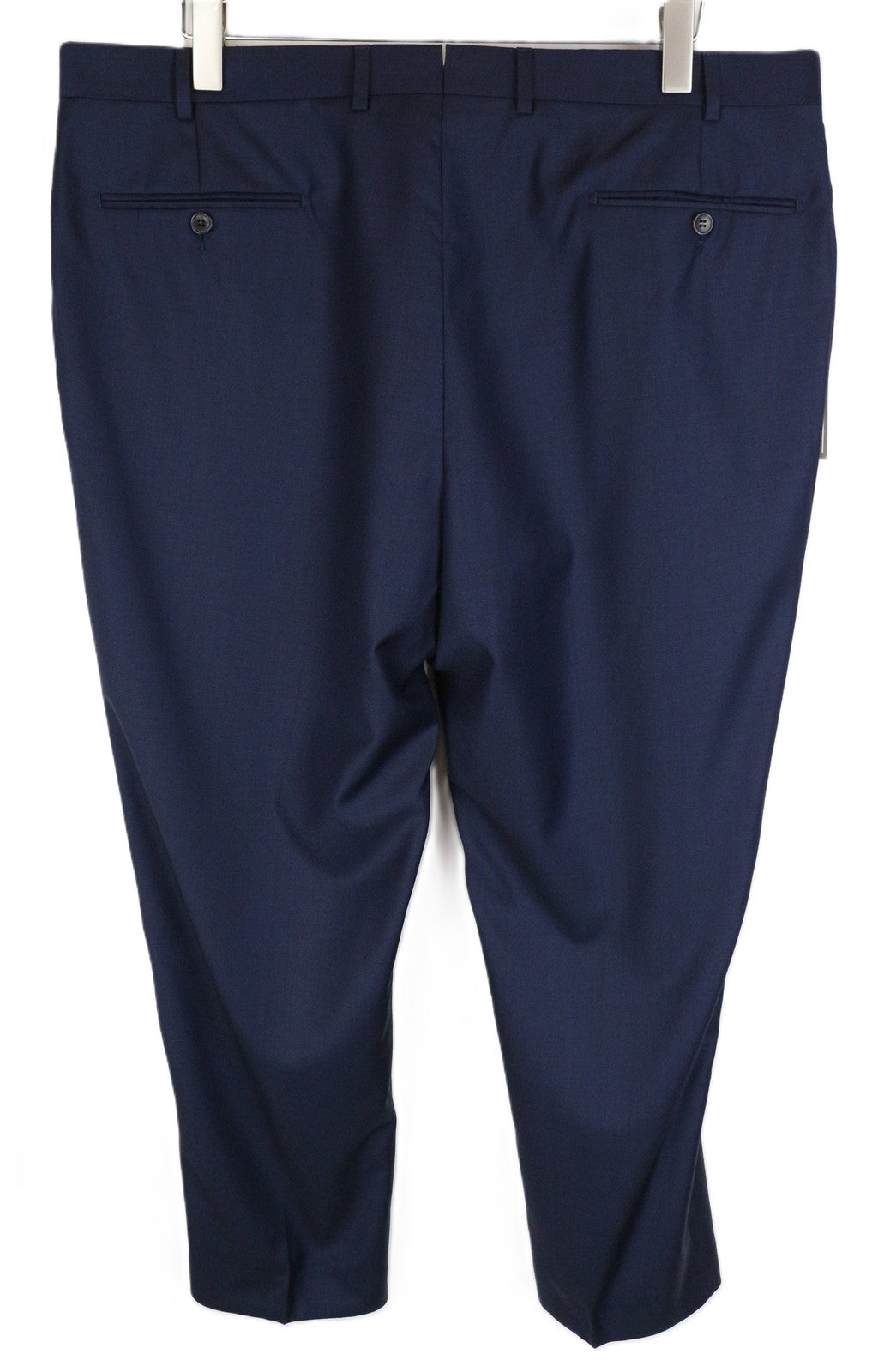 SUITSUPPLY Brescia Men Trousers UK44S Pleated Front Classic Blue Pure Wool