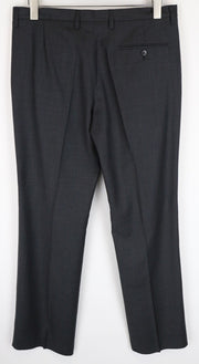 RICHMOND  Men Trousers 48 Grey Pleat Front Classic Formal Wool Blend