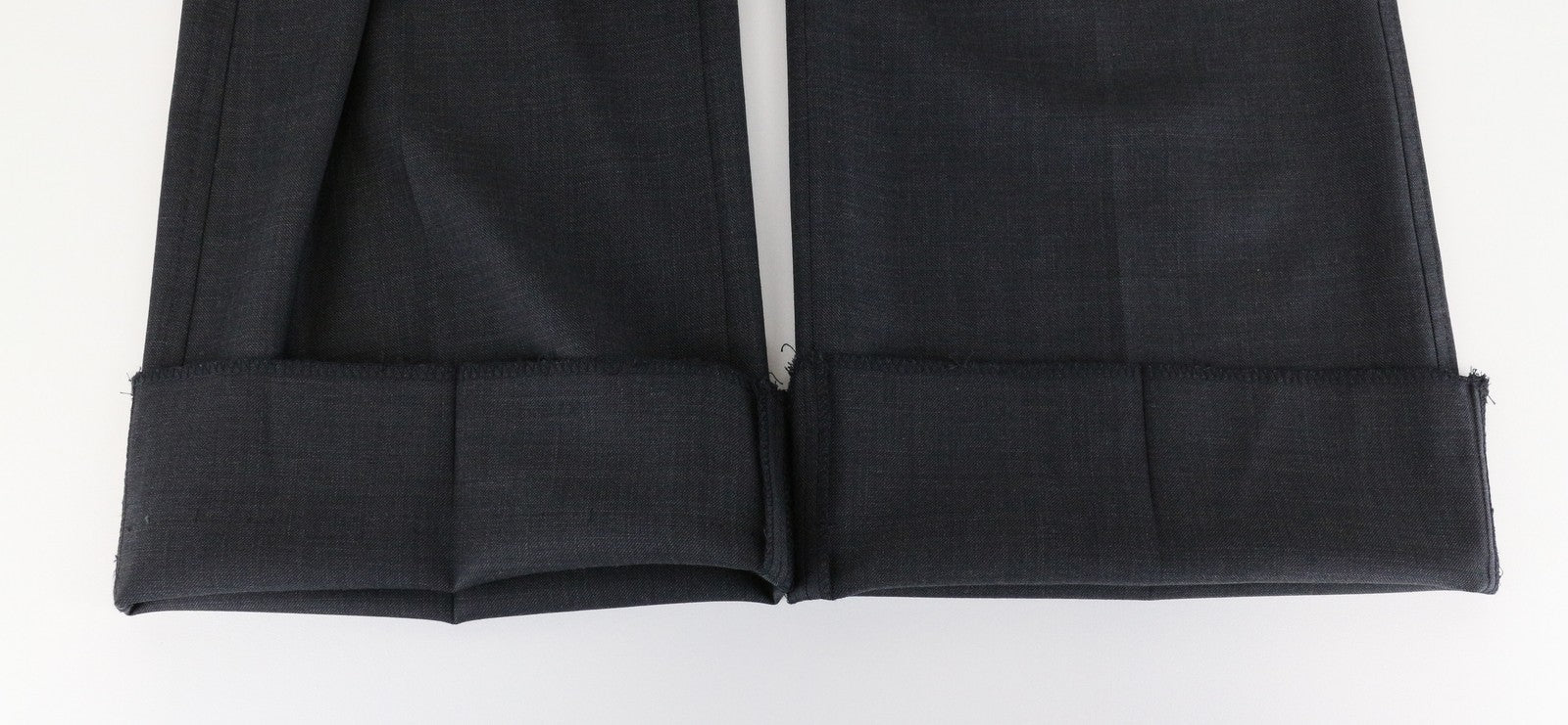 RICHMOND  Men Trousers 48 Grey Pleat Front Classic Formal Wool Blend