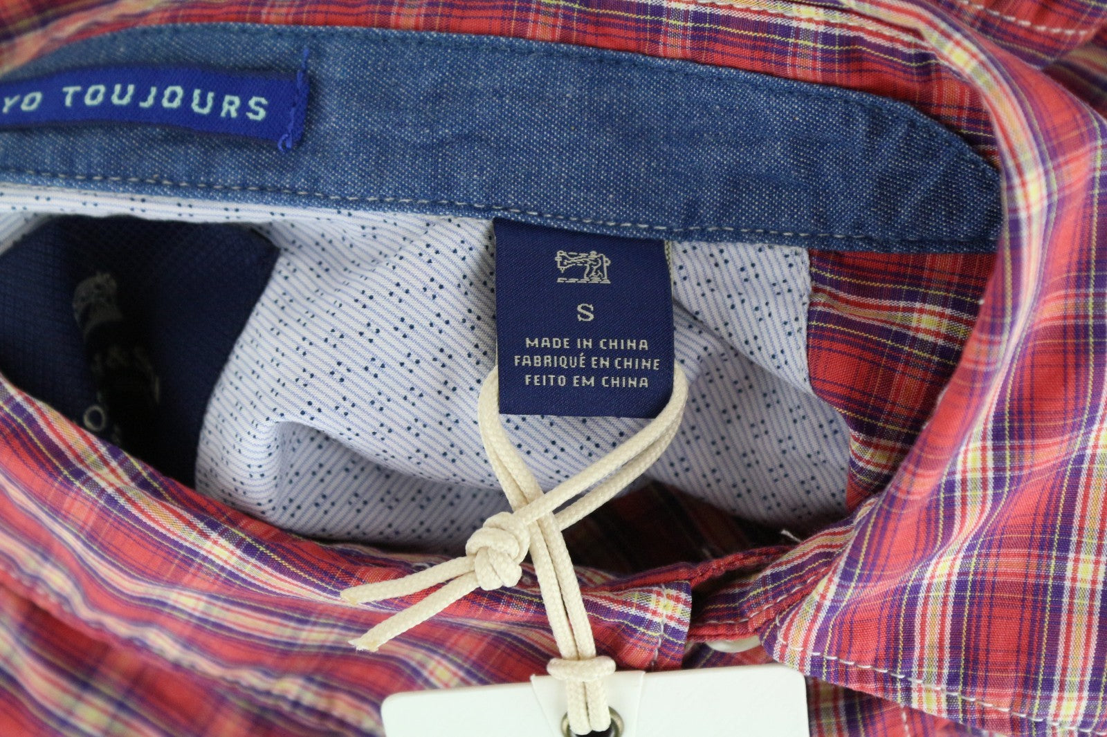 SCOTCH & SODA Ams Couture Men Shirt S Red Pure Cotton Checked Long Sleeved