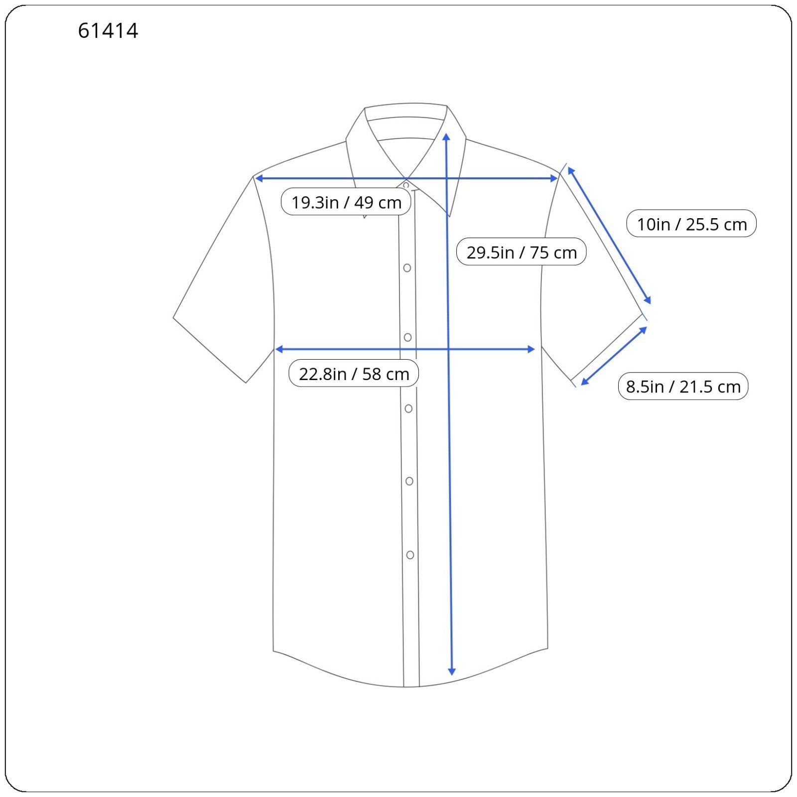 RICHMOND  Men Shirt 2XL Green Cotton Linen Short Sleeved Back Logo Button-Up