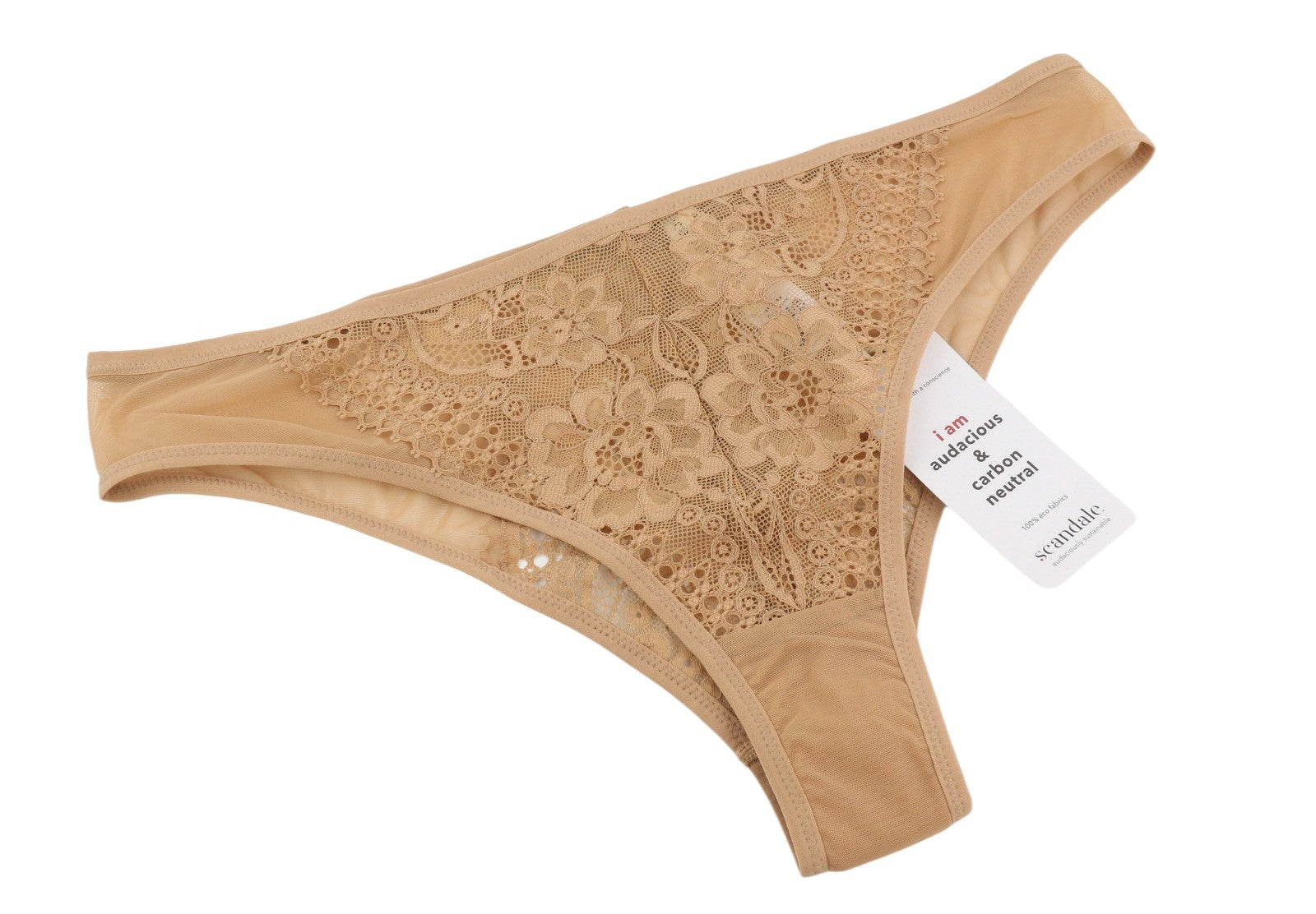 SCANDALE Le Bresilien Sensual-Nude T17 Women Panties XL Brazilian Laces Insert