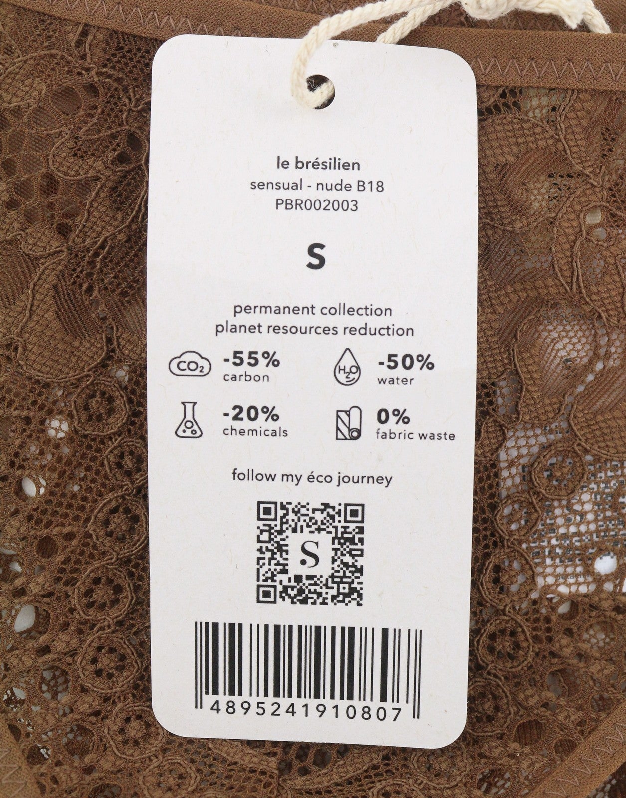 SCANDALE Le Bresilien Sensual-Nude B18 Women Panties S Brown Laces 3-Pack