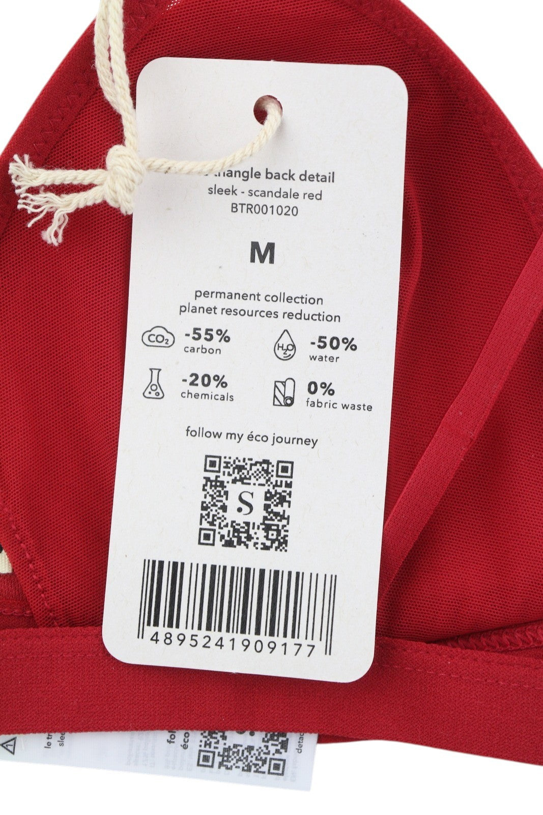 SCANDALE Le Triangle Back Detail Sleek-Red Women Bra M Front Clip Mesh +3 Pads
