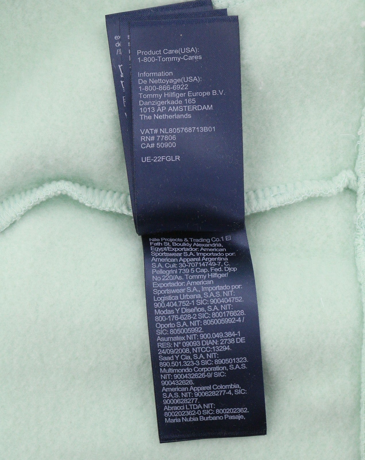 TOMMY HILFIGER Pocket Placement Men Hoodie S Mint Kangaroo