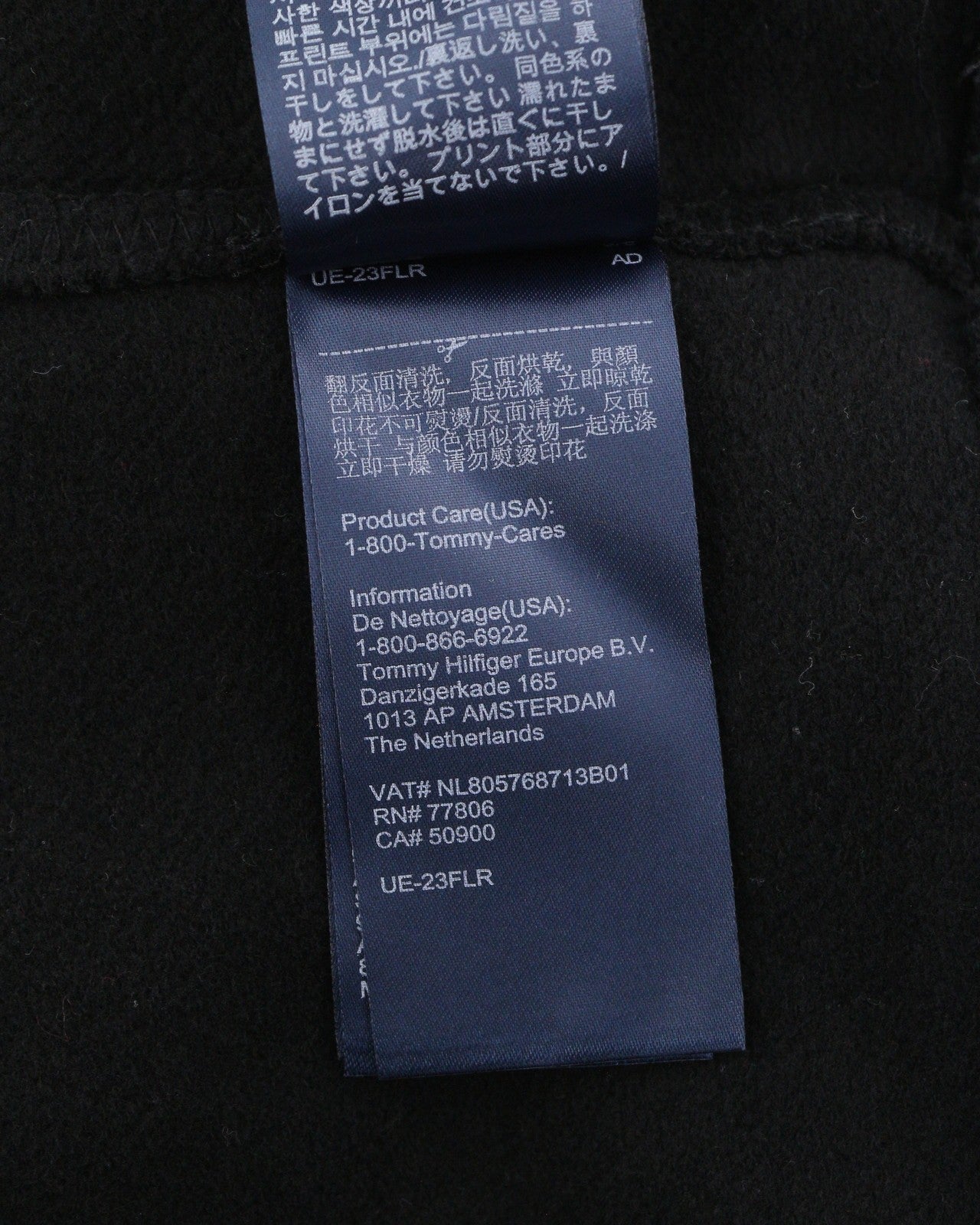 TOMMY HILFIGER Women Hoodie M Black Oversized Logo