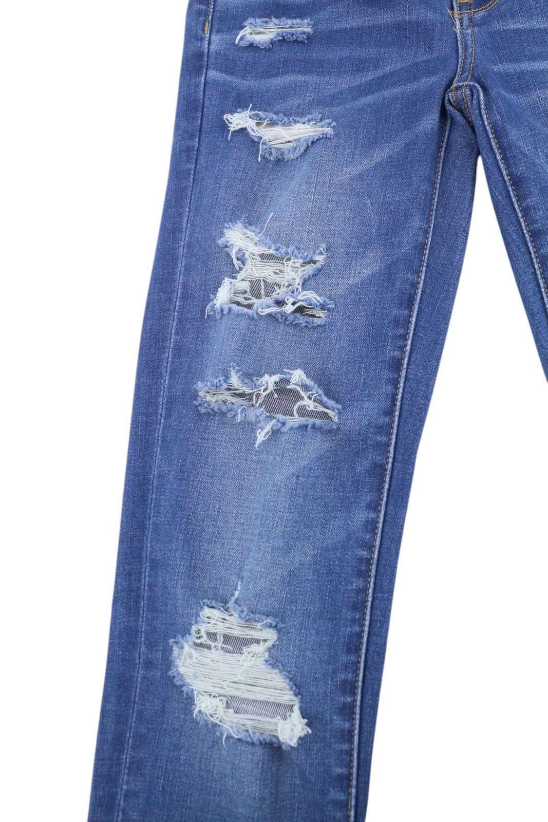 AMERICAN EAGLE OUTFITTERS Super Hi-Rise Jegging Sky Blue Women Jeans W24 Ripped