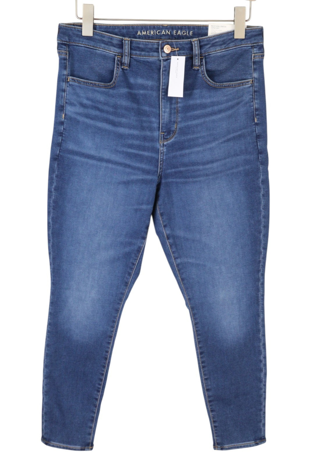 AMERICAN EAGLE OUTFITTERS Super Hi-Rise Jegging Blue Vibe Women Jeans W31 Soft