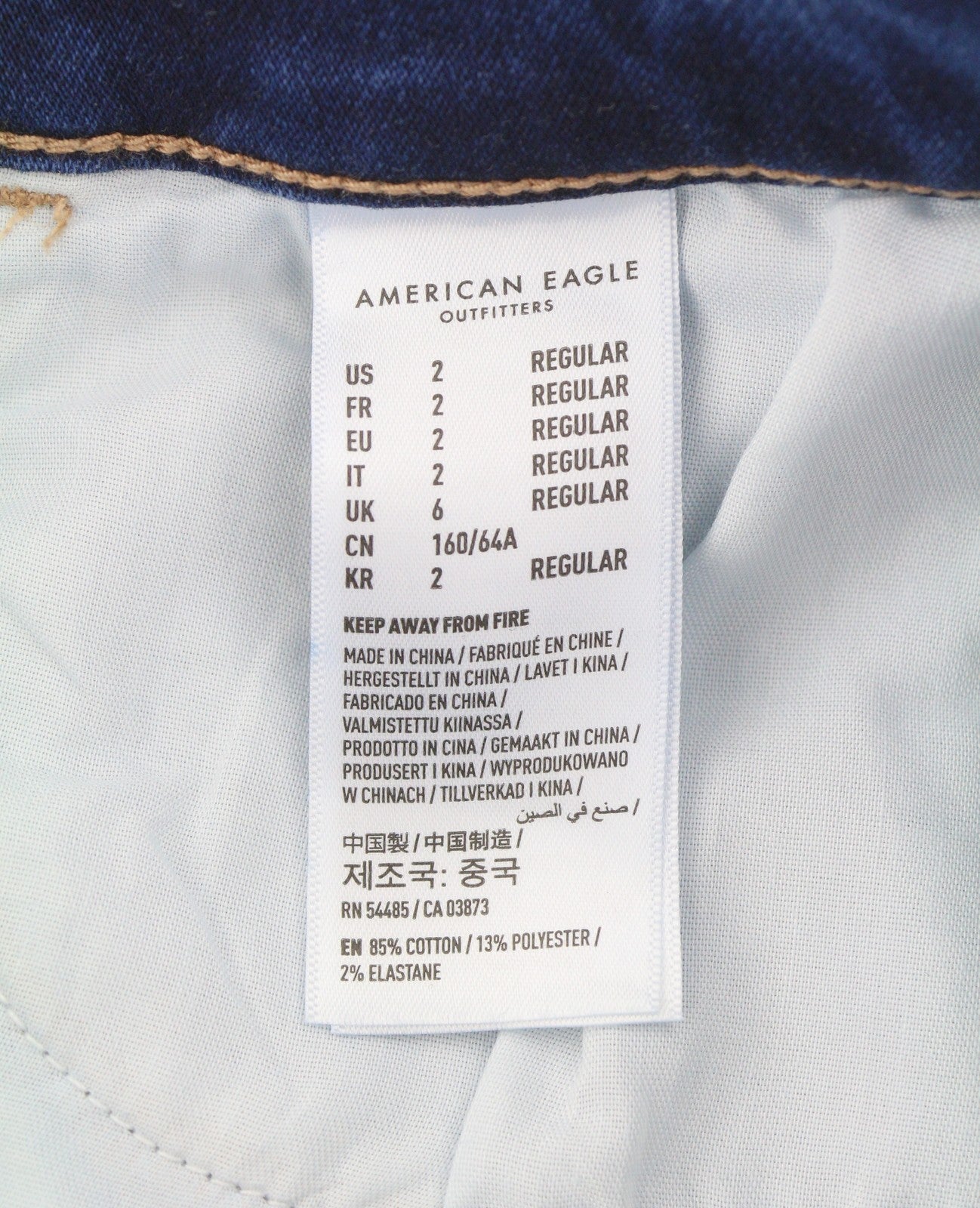AMERICAN EAGLE OUTFITTERS Jegging Moody Blue Women Jeans W26 Cozy Stretch