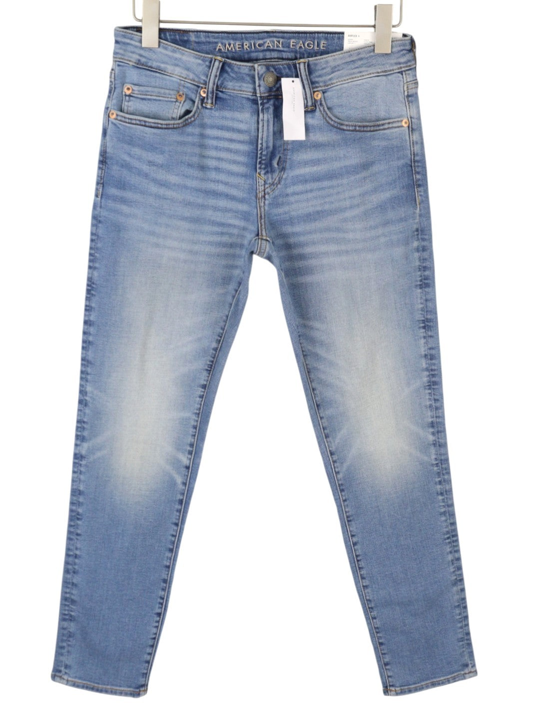 AMERICAN EAGLE OUTFITTERS Airflex+ Skinny Fresh Bright Men Jeans W31/L30 Faded