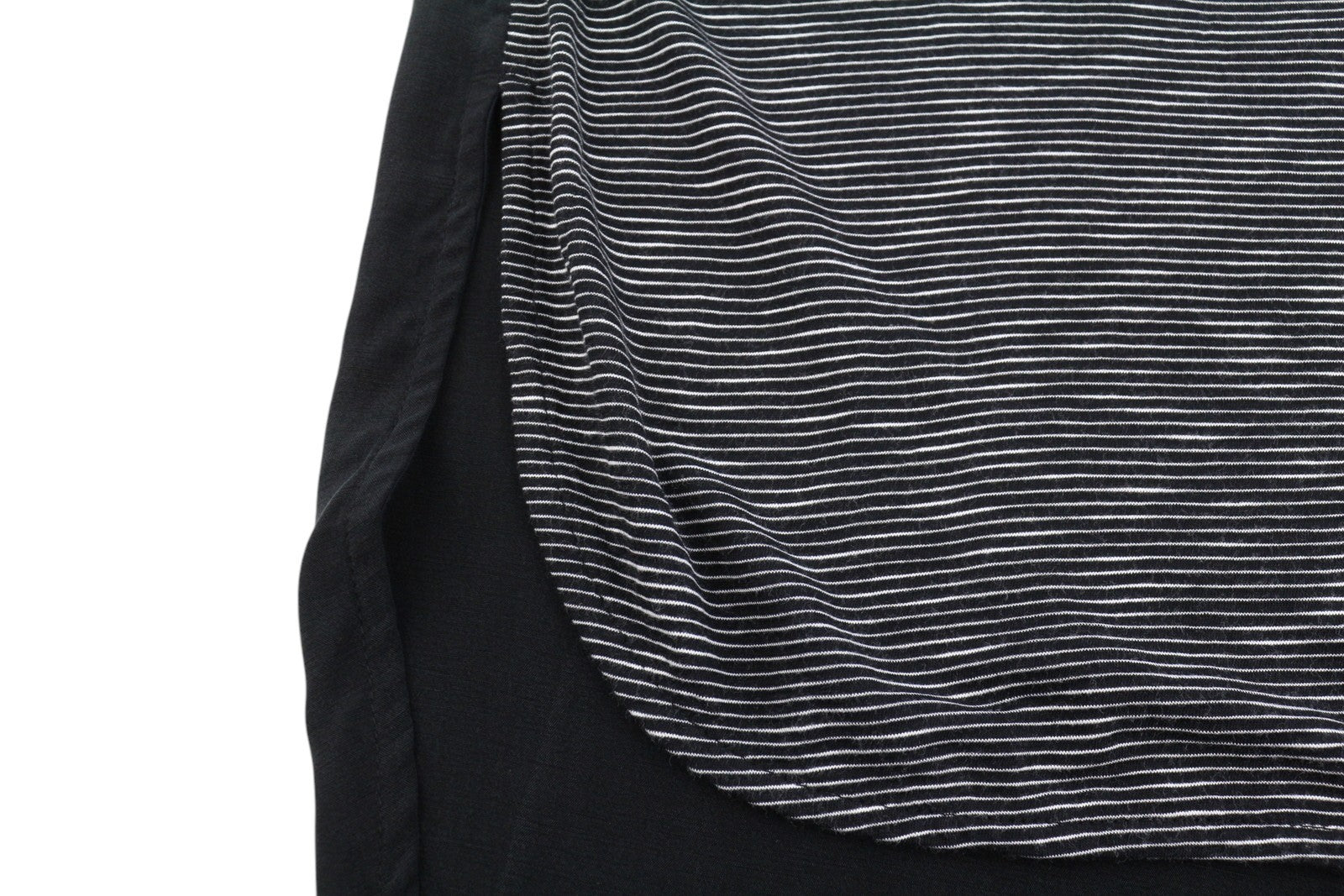 SCOTCH & SODA Women T-Shirt S Black Striped Round Neck Longer Back Sleeveless