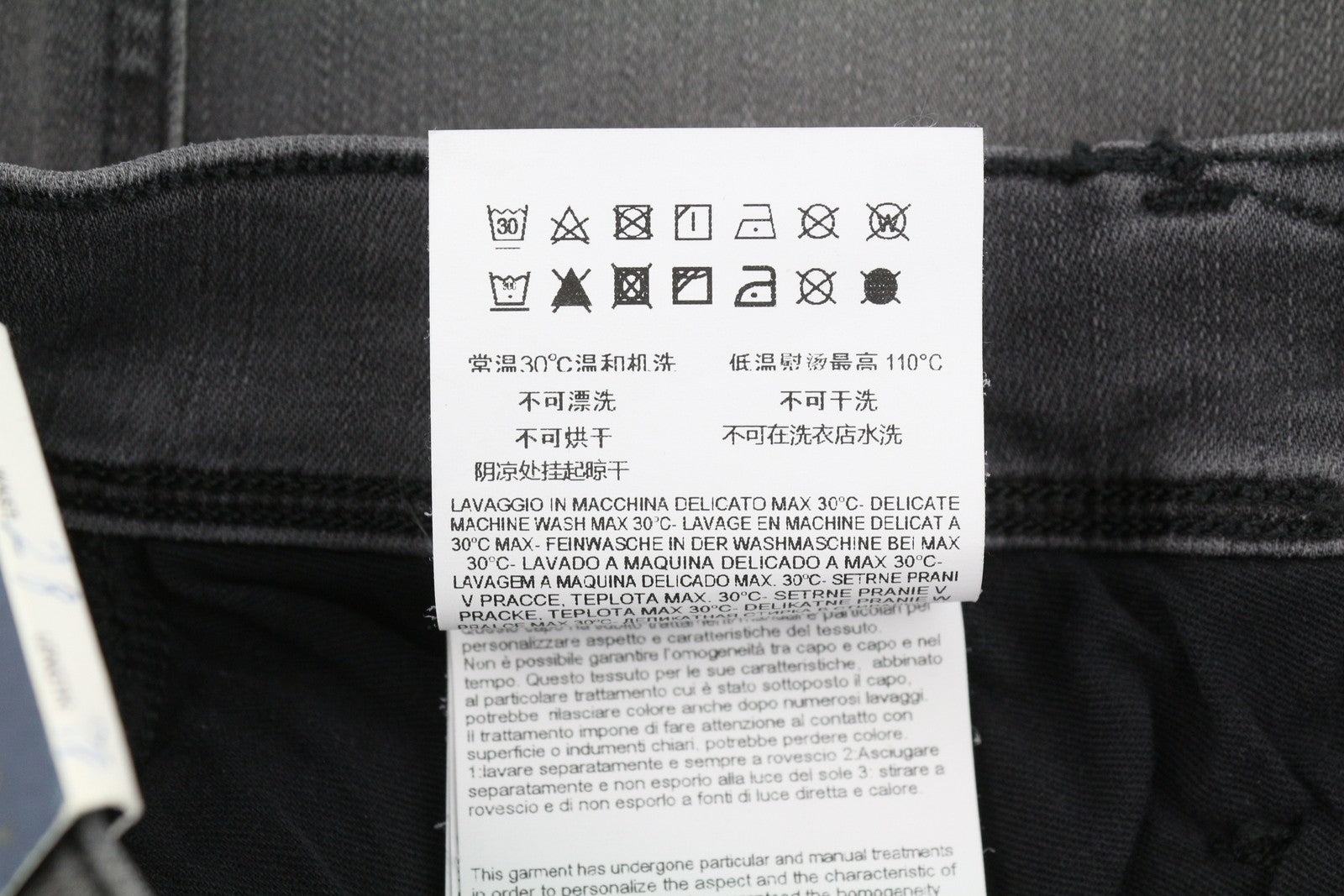 REPLAY Anbass Hyperflex Men Jeans W28/L32 Grey Faded Distress Slim Fit