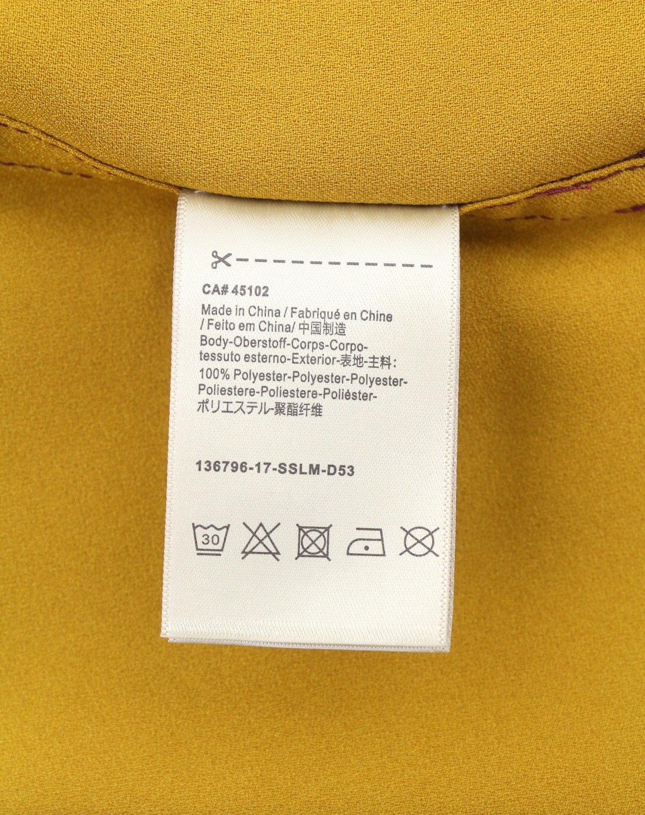 MAISON SCOTCH Women T-Shirt M Mustard Shiny Look Crew Neck Sleeveless