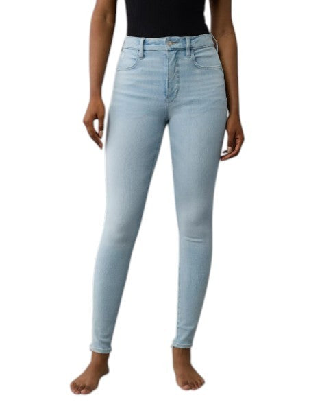 AMERICAN EAGLE OUTFITTERS The Dream Women Jeans W27 Hi-Rise Skylight Destroy