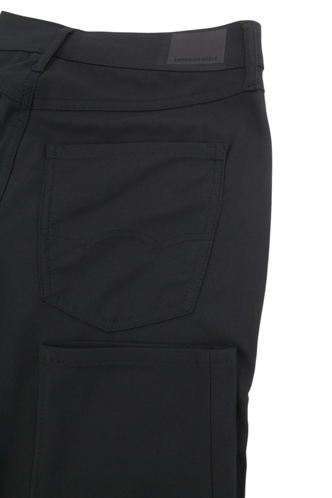 AMERICAN EAGLE OUTFITTERS Active Flex Slim Men Trousers W28/L32 Black Zip Fly