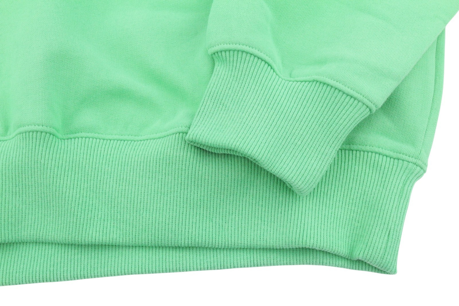 CALVIN KLEIN Men Sweatshirt L Green Crew Logo