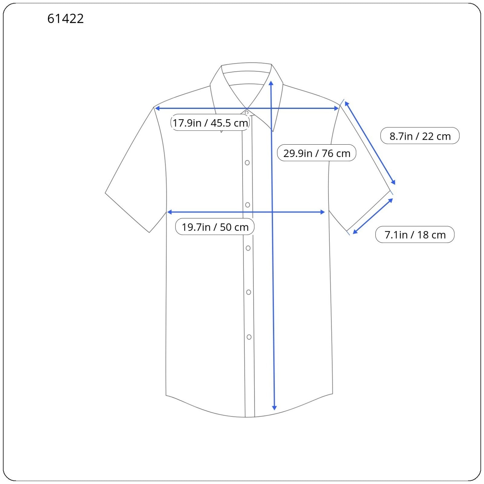 RICHMOND  Men Shirt 48 Navy Pure Cotton Striped Short Sleeved Button-Up