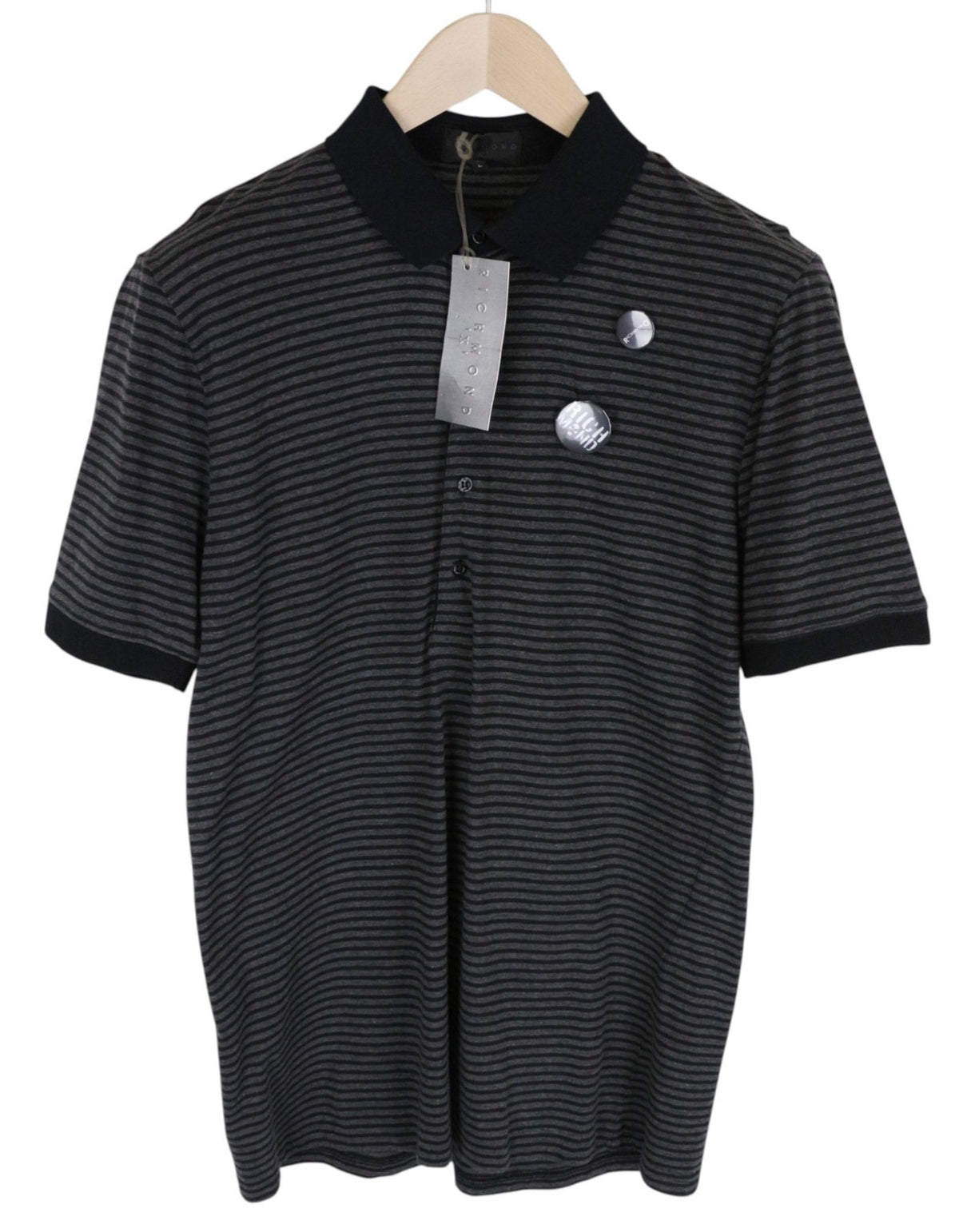Graues Twill-T-Shirt