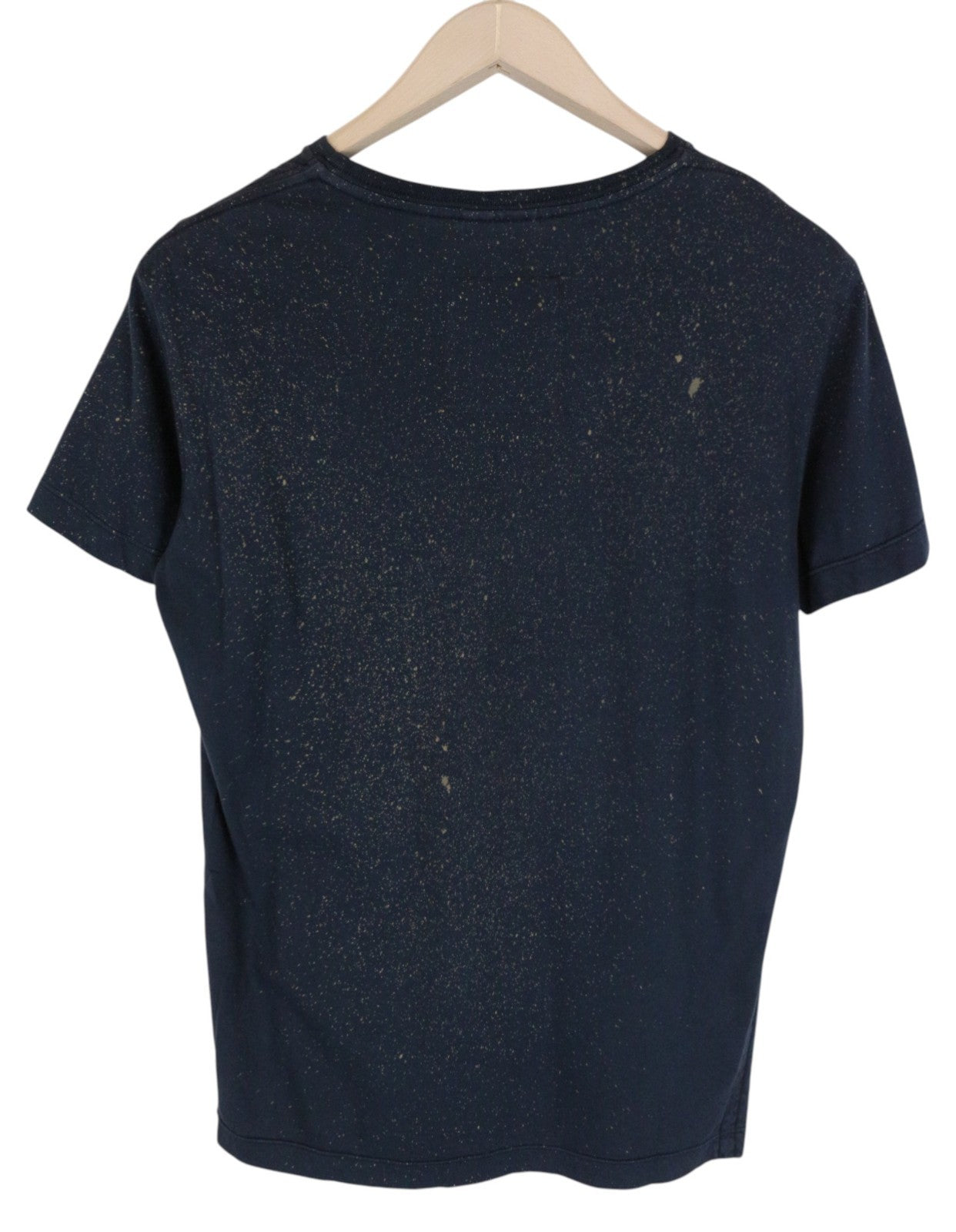 RICHMOND  Men T-Shirt L Casual Blue Pure Cotton Short Sleeve Logo Pull On