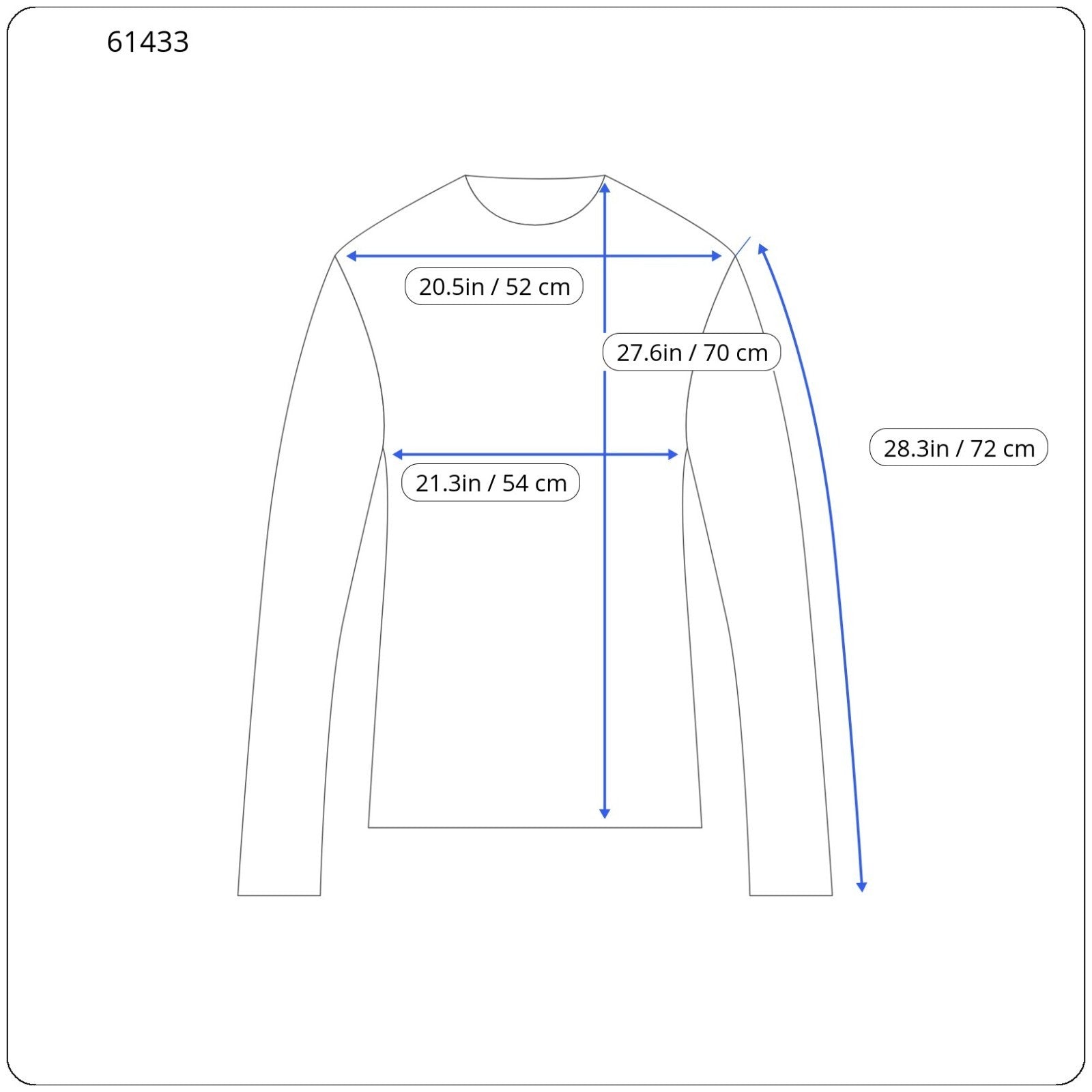 RICHMOND  Men Sweatshirt 50 Blue Linen Blend V-Neck Long Sleeved Pull On