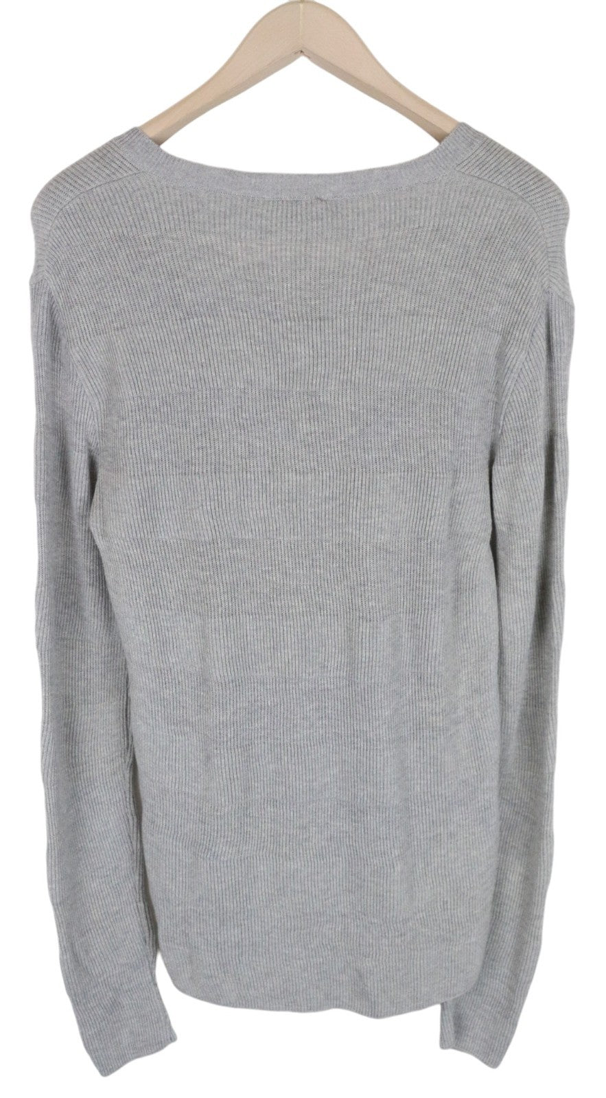 RICHMOND  Men Sweatshirt 50 Grey Pure Cotton Long Sleeved V-neck Pull On