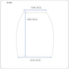 Navy Polyester Skirt