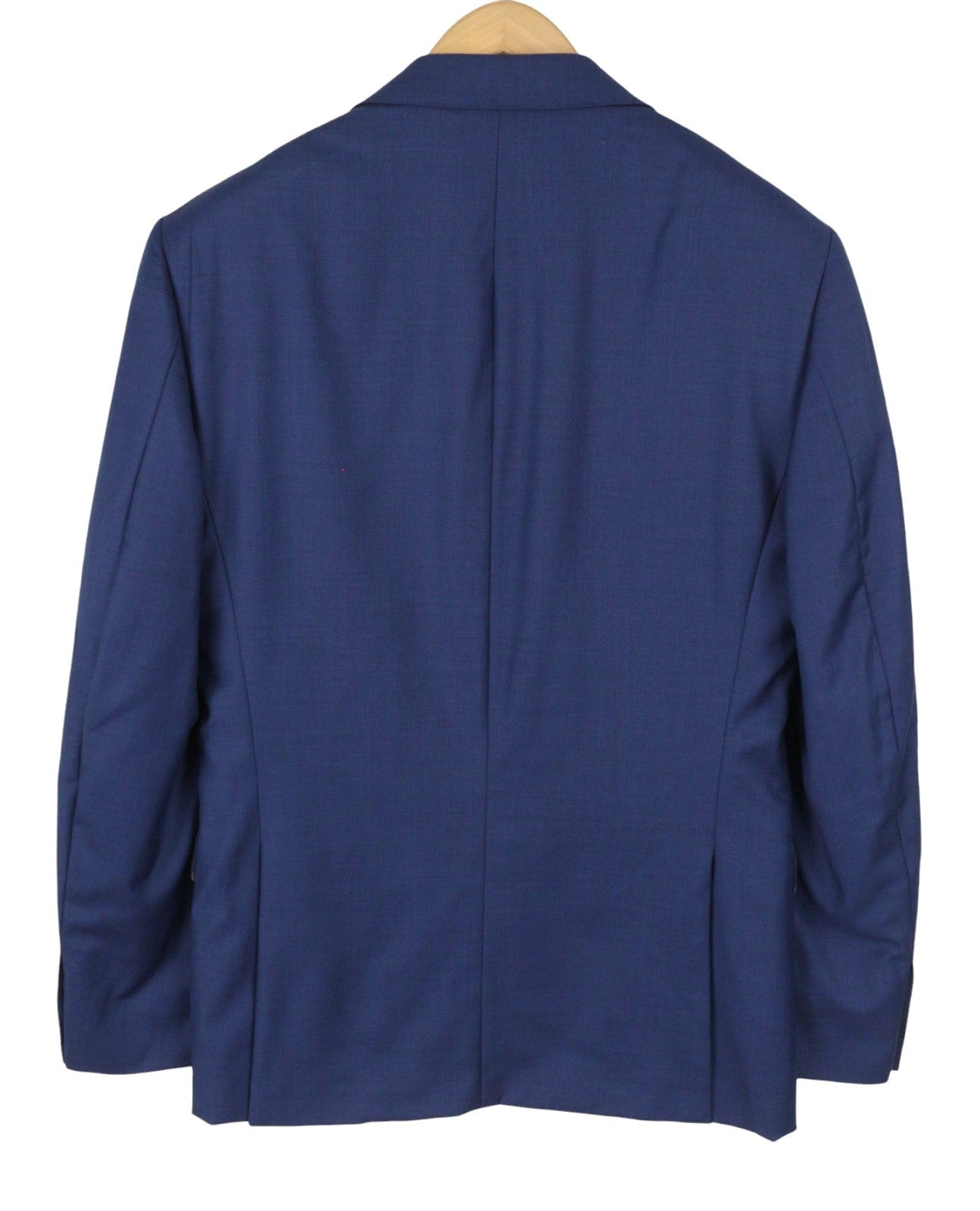 SUITSUPPLY Napoli Men Blazer UK38L Blue Straight Slim Cut Wool Single-Breasted