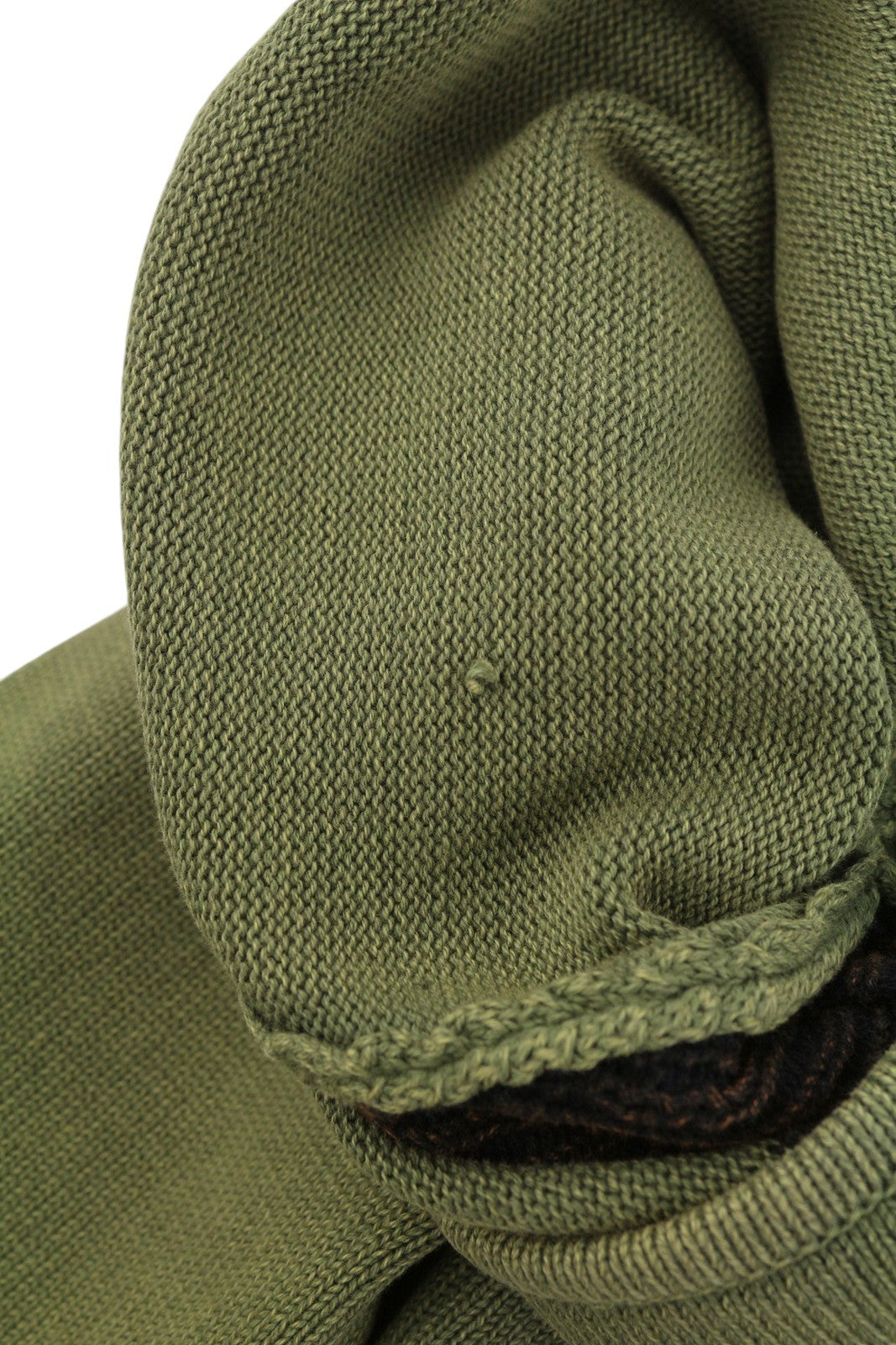 GOOD GENES Men Jumper XL Olive Green Knit Round Neck Long Back Pull On