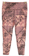 Orange Polyamide Sport Leggings