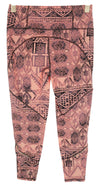Orange Polyamide Sport Leggings