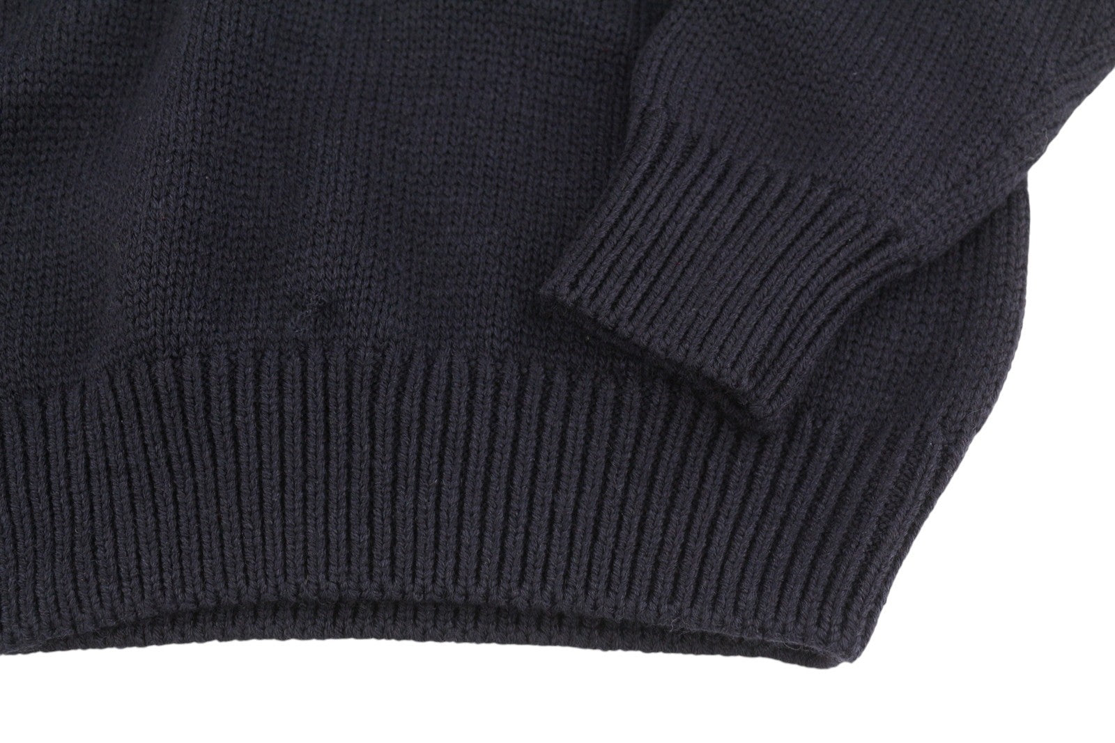 SUISTUDIO Women Jumper M Dark Blue Wool Blend Happy Holidays Pattern Pull On