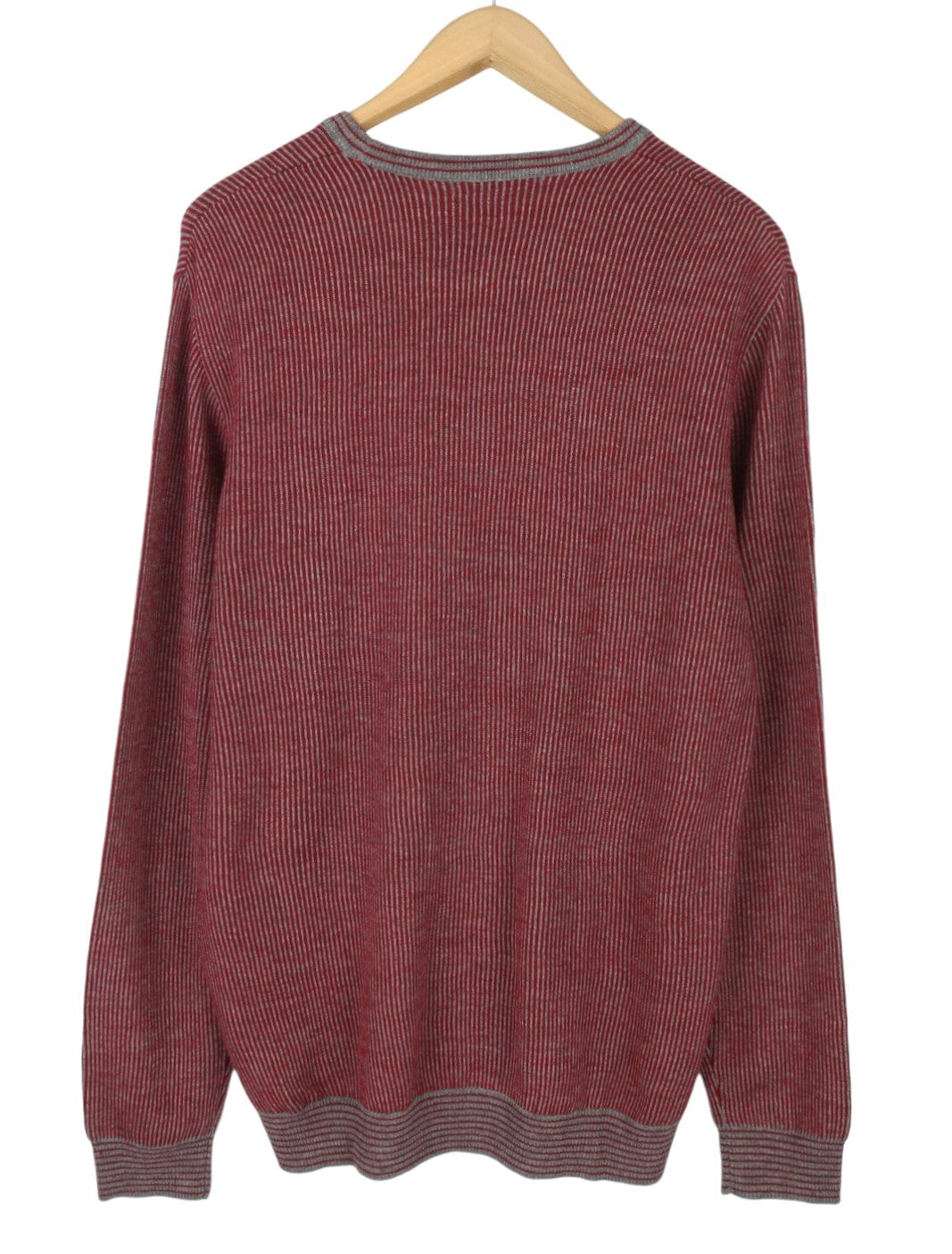 HARMONT & BLAINE Men Jumper 2XL Red Patterned Wool Blend Knitted Pull On